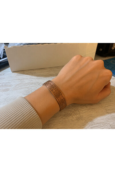 JAMMY JEWERLY İşlemeli Açık Kelepçe Bakır Bileklik