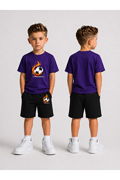 LORVEX Set pantaloni scurți pentru copii Băieți (pantaloni scurți - tricou) C...