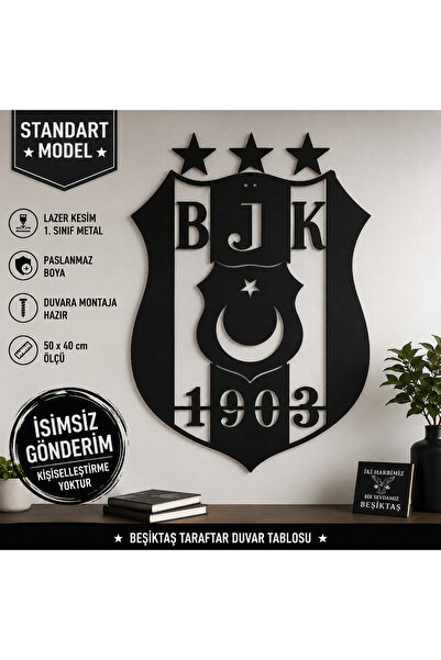 Ens dişli Beşiktaş Tablosu Metall ( Standart )