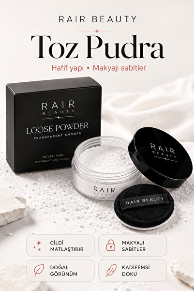 RAİR BEAUTY Makyaj Sabitleyici Toz Pudra Loose Powder 01 No