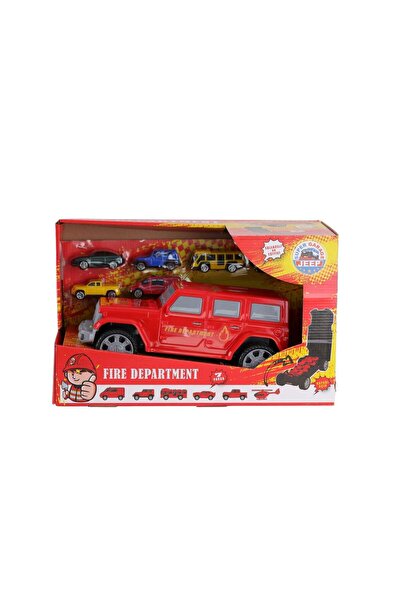 WOWMOMKIDS Er-210 Super Garage Jeep Fire Department