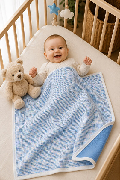 Rain Baby Baby Blanket Cotton Piti Checkered 90X100 cm