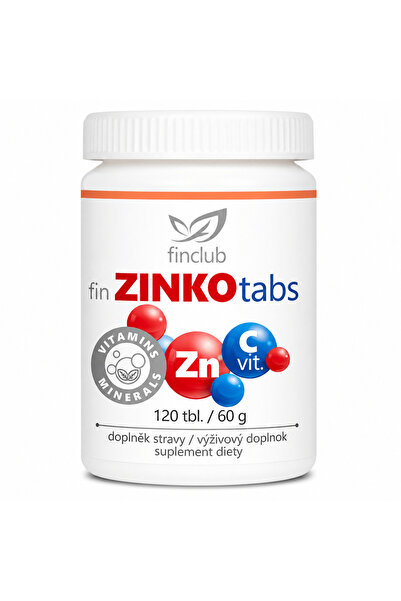 Finclub Finclub Zinkotabs fine food supplement, 120 tablets, zinc 15 mg and v...