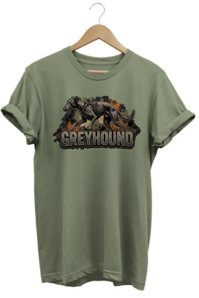 WİDİ Unisex Basset Hound Printed T-Shirt - Hunter Dogs Series Crew Neck Cotto...
