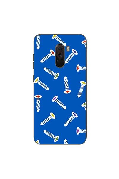 OEM Husa compatibila cu Xiaomi Pocophone F1 Silicon Gel Tpu Model Screws Pattern