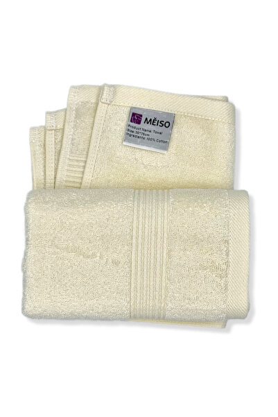 MEİSO Prosop PREMIUM din Bumbac 100% MĚISO 35x75 cm cu Model Jacquard – Absor...