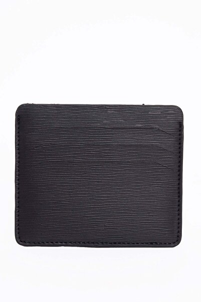 Tudors Men's black textured card holder with compartments
