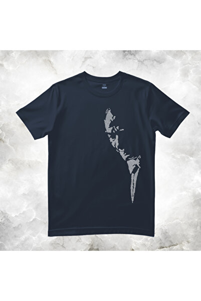 Crea Eymer Wear Vertical Ataturk Silhouette Printed with Crystal Stone - Prin...