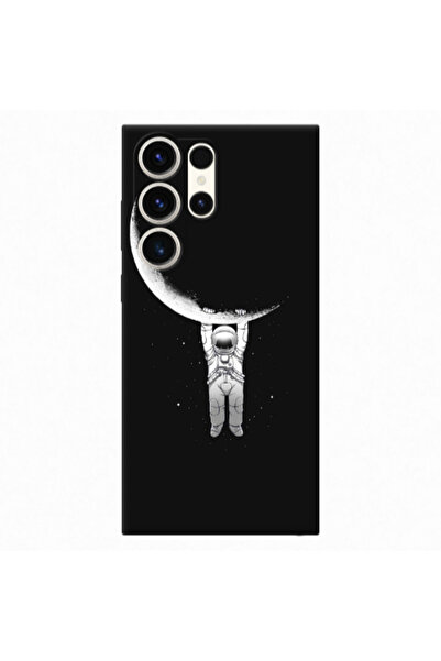 Other Samsung S23 Ultra Swinging on the moon Transparent Silicone TPU Θήκη
