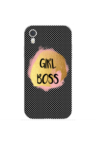 Other Apple iPhone Xr Girl boss make up Transparent Silicone TPU Θήκη