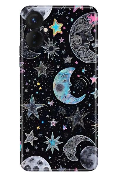 TECNO Spark 9 Pro Kılıf Gecenin Karanlığı Temalı Desenli Darbe Emici Silikon