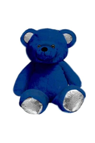 OEMS Soft Shiny Teddy Bear 14 Inches Dark Blue Color – Russ