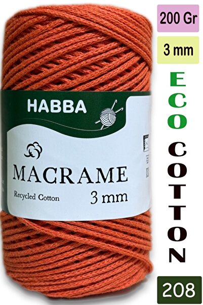 habba respect Habba 3 mm -Premium Cotton Cotton Macrame Cord-Cotton Chain Mac...