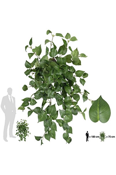 Roberto Rossi Scindapsus artificial W50xH70 cm cu 202 frunze. verde deschis