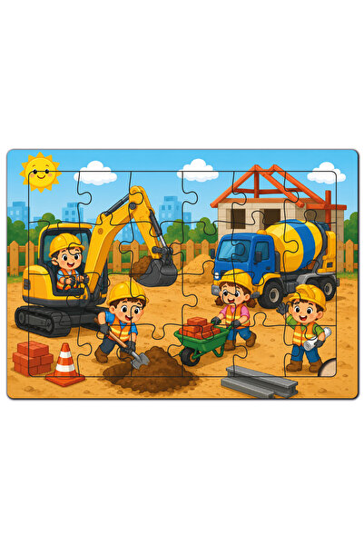 minİQ toys لغز خشبي لبناء منزل في يوم واحد (24 قطعة)