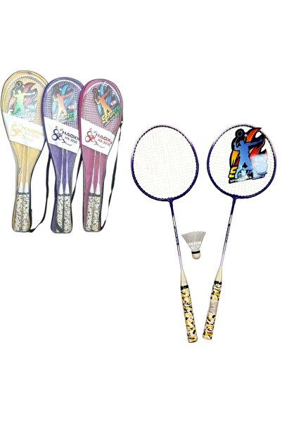 Zenorius Palete Badminton 2/set cu Fluturas, Diferite Culori 62cm