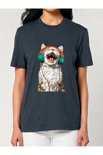 Cu Pisici Tricou din bumbac organic Premium-Meow Vibes, Unisex