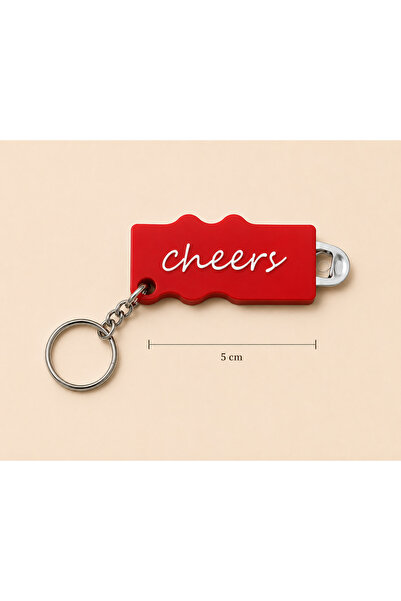 Helis Craft Kutu İçecek Açacağı Anahtarlık Kırmızı Cheers - Kolay İçecek Açma Aparatı