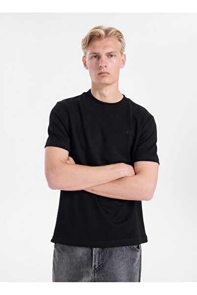Back And Bond Siyah Erkek Regular Fit T-Shirt BTS1007800000