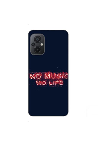 OEM Θήκη συμβατή με Xiaomi Poco M5 από σιλικόνη gel TPU, μοντέλο  "No Music N...