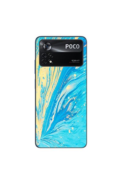 OEM Case compatible with Xiaomi Poco X4 Pro Silicone Gel Tpu Model Aqua Bloom