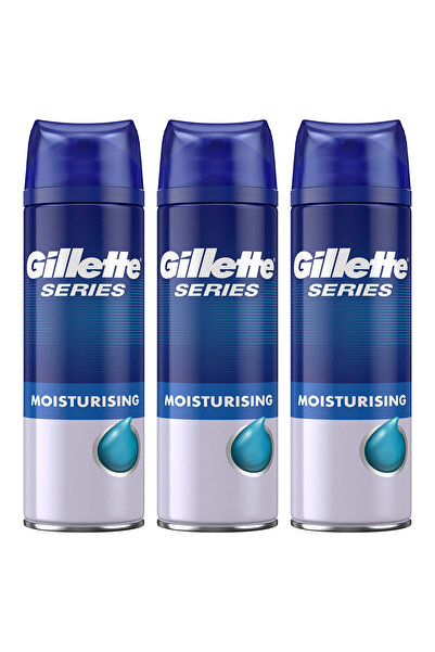 Gillette Series Kakao Yağı İçeren Nemlendirici Tıraş Jeli, 200ml x3
