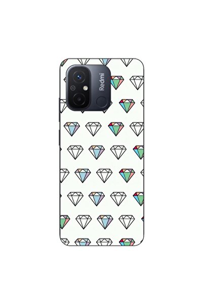 OEM Case compatible with Xiaomi Redmi 12C Silicone Gel Tpu Model Diamonds Pat...