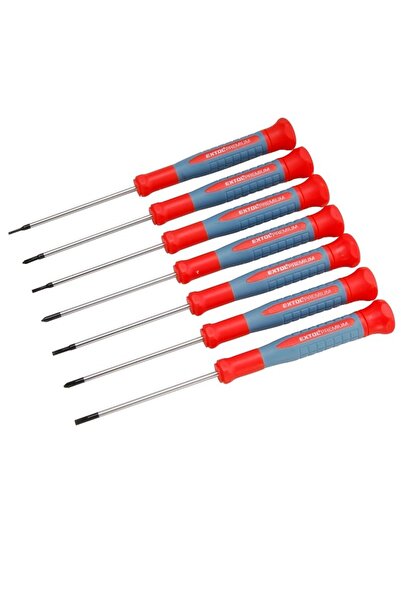 Extol Premium Set of 7 precision screwdrivers, Extol Premium, 1 - 3 mm, Cr-V