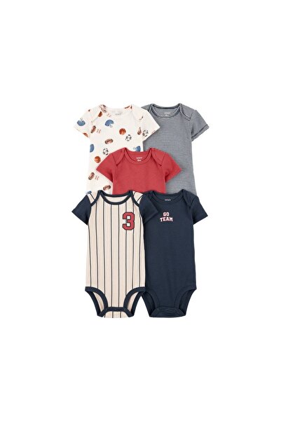 Carter's Layette Erkek Bebek Kısa Kollu 5'li Body 1T008810