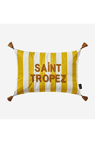 CHIARA ALESSI Svetložuti dekorativni jastuk od poliestera Saint Tropez 35x50 cm
