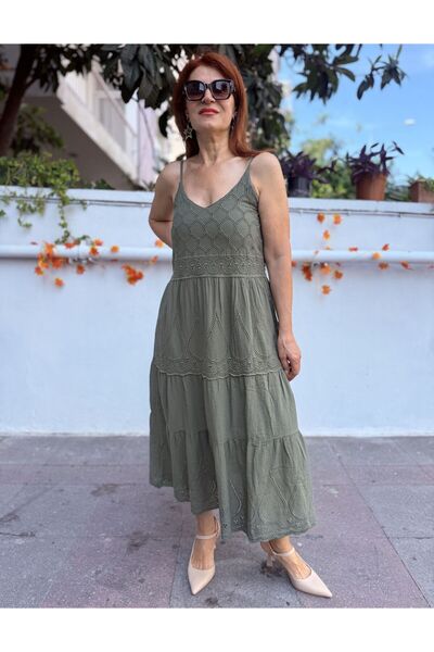 DenizEge Lined Marine Dress Khaki