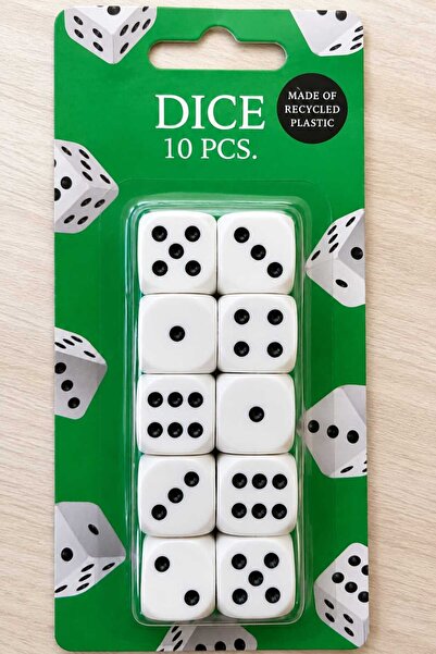 Home Top Bottom Set of 10 game dice