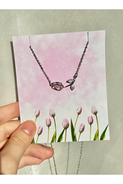 Harlofia Jewelry Çelik Lale Kolye