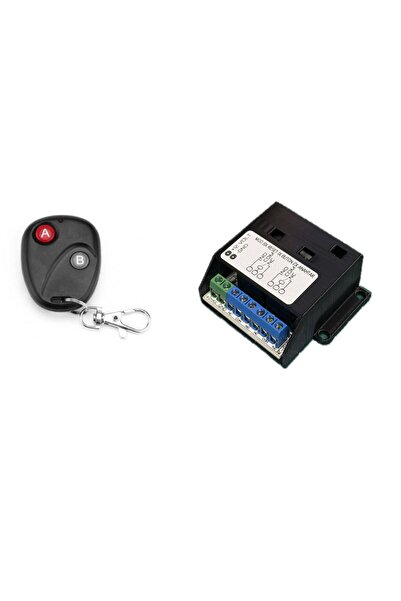 DRMaker Elektro 2 Kanal 433 MHz Kablosuz RF Alıcılı Röle Kartı Kutulu + 1 ade...
