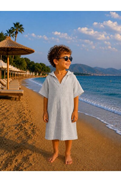 bebexiçocuk Muslim Children's Beach Towel 3-10 Years Old