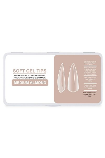 OEM UpLac Gelly Tips Μαλακά 240 τεμάχια Αμυγδαλωτά Μεσαία