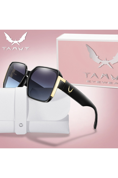 Choice3 نظارات شمسية LAY3 BOX للنساء بتصميم عصري مربع الشكل مع حماية من الأشع...