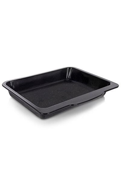 Orion Tavă de copt emailată negru intens 40x35.5 cm