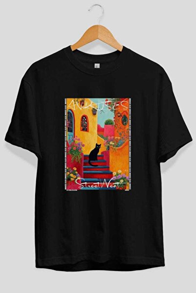 Ankhises Μπλουζάκι  "For the Love of Cats " με 22 σχέδια γάτας στο μπροστινό ...