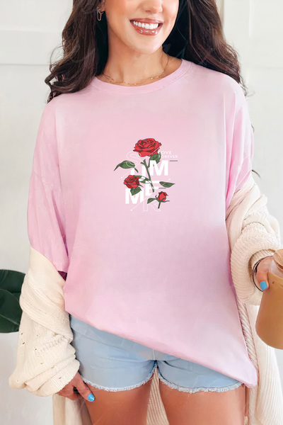 Sarah's Boutique Women's T-shirt – 100% cotton – Summer Rose