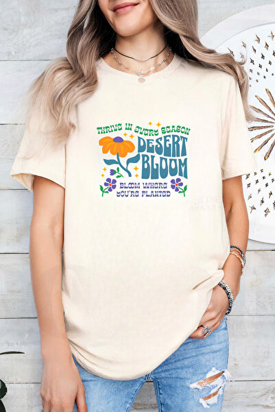 Sarah's Boutique Women's T-shirt – 100% cotton – Desert Bloom