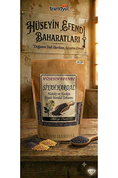 Hüseyin Efendi Baharatları – Siyah Hardal Tohumu (1000 gr