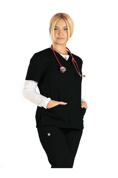 Prof . Top chirurgical pentru femei Tea Rose – cu croială elastică, extrem de...