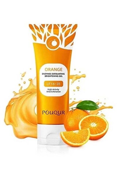 POUQUR Natural Orange Exfoliating Gel with Orange Enzymes & Extract, Removes ...