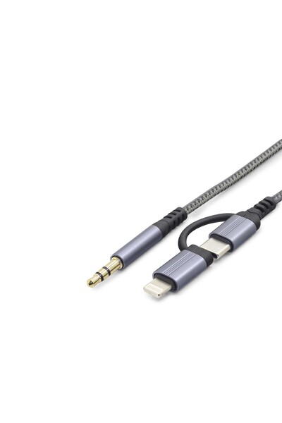 Leyaton Lwlhmrs-Ieg Ieg ™   Type-C + Lightning to 3.5 mm Audio Cable - Black ...