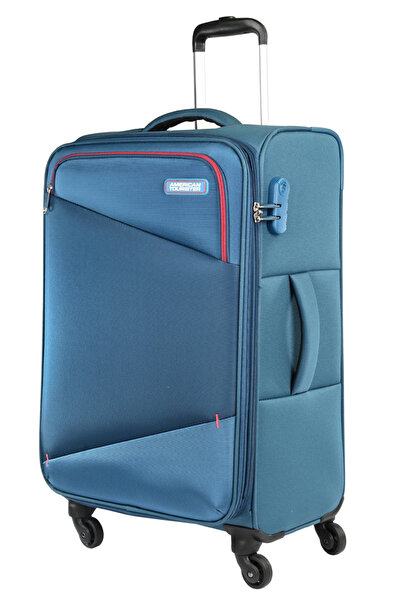 American Tourister حقيبة سفر متوسطة الحجم قابلة للتوسيع من ميستيك، 68 سم، بال...