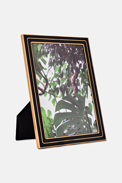 Isaac Jacobs Metal Enamel Glass Frame, Black
