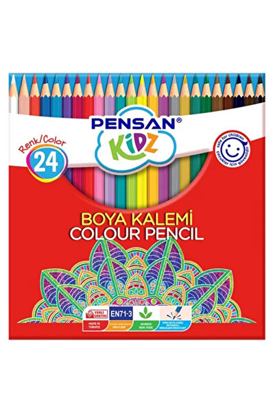 Pensan قلم طلاء جاف كيدز 24 لون بالحجم الكامل