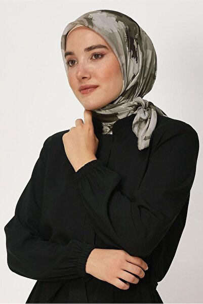 Alvina Eșarfă naturală cu model 8634