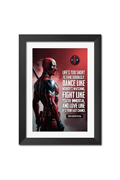 Signtouch Advertising Alayra Deadpool Quotes Poster Comics Photo Framed Paint...